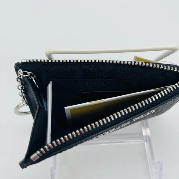 Michael Kors Small TZ Coinpouch wID Black - Picture 6 of 7